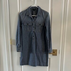 J. Crew Chambray Button-Up dress classic  western